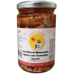 Involtini di melanzane con pomodori secchi